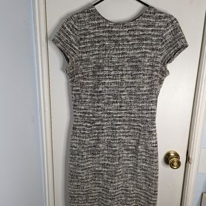 Aqua at Bloomingdales Short sleeve tweed dress, knee length, size Large